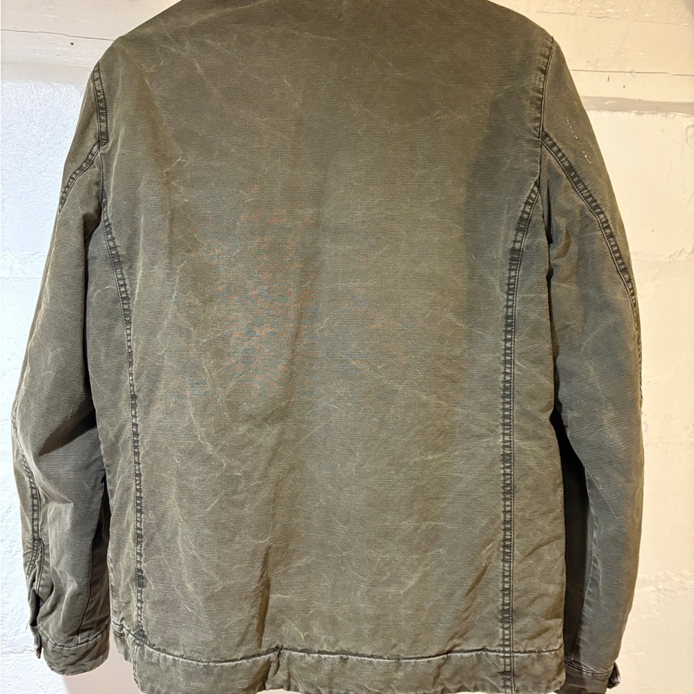 Men's Olive Green Jacket - Picture 3 of 4